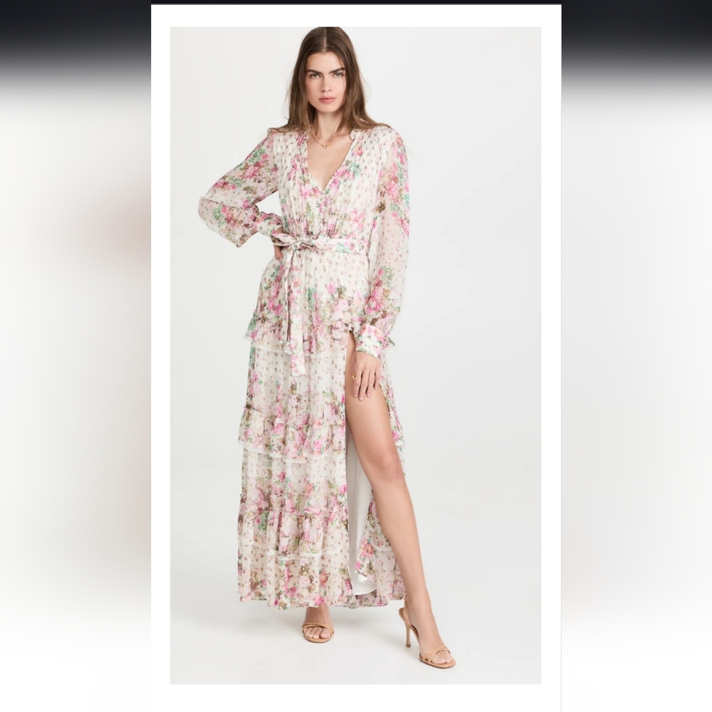 Rococo Sand Chic Floral Long Sleeve Dress